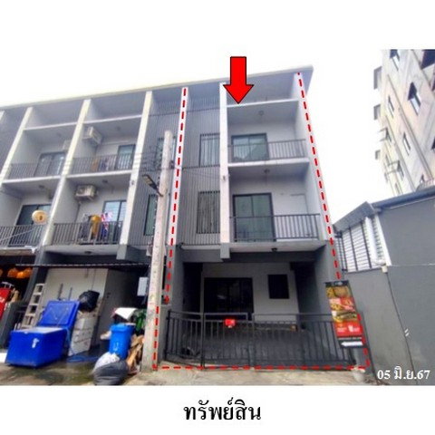 รูป ZTL0482 ขายทาวน์เฮ้าส์ โครงการ ไพลิน ท่าอิฐ ตำบล บางรักน้อย อำเภอ เมืองนนทบุรี จังหวัด นนทบุรี - รูปที่ 1/8