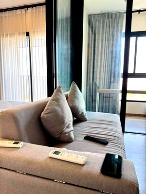 Condos for rent : For Rent Condo NICHE MONO CHAROEN NAKORN Building , Floor 24,1 bed room, Room size 34 sqm