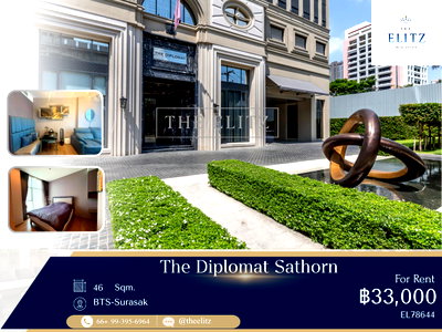 Condos for rent : ✨ Prime 0 meters to BTS-Surasak | Ultra-Luxury Classic Style | Elite address in Financial District ✨