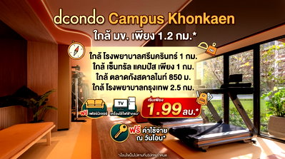 Condos for sale 62 BLOCS Market : Dcondo Campus Khonkaen  by sale SANSIR