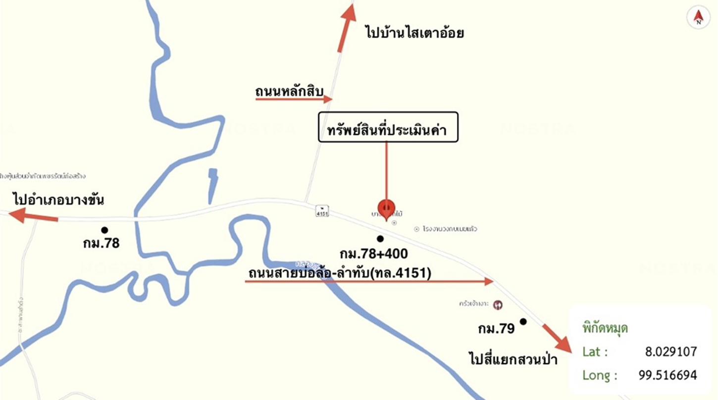 รูป ที่ดินว่างเปล่า 152.3 ตร.วา บางขัน นครศรีธรรมราช 1.6M - รูปที่ 21/21