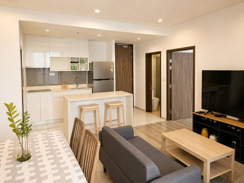 2 ห้องนอน | 2 ห้องน้ำ | BTS Udom Suk | 80.25 ตร.ม. | 60,000 บาท/เดือน | ชั้น 26 — Ideo Mobi Sukhumvit 66 กรุงเทพฯ