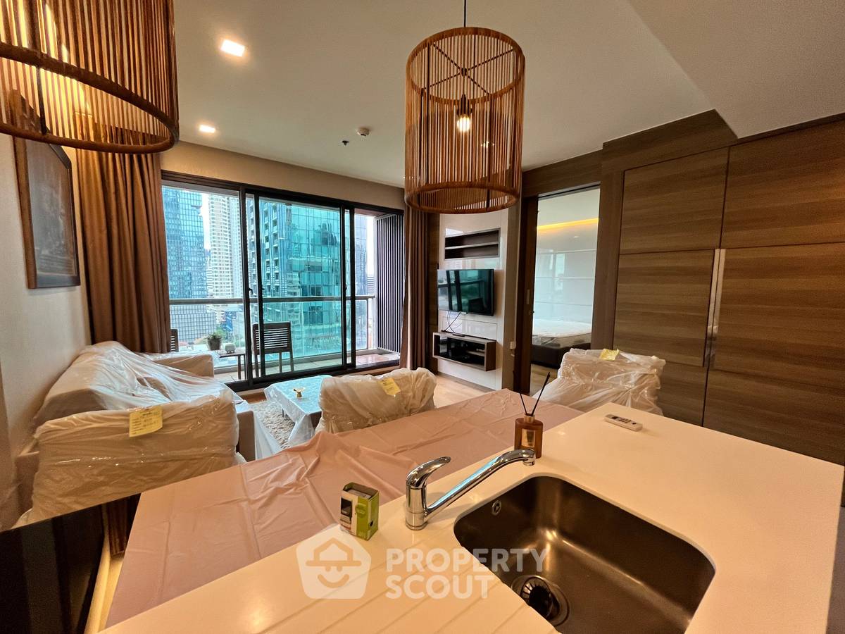 รูป ชั้น 15 ห้องนอน 1 ห้อง The Address Sathorn ห่าง BTS Saint Louis 200 เมตร (ID 2229461) - รูปที่ 1/13
