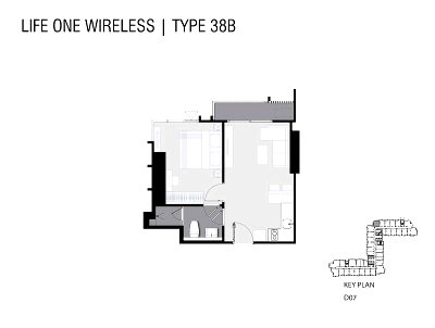 Condos for rent : 1-BR Condo at Life One Wireless near BTS Phloen Chit (ID 301723)