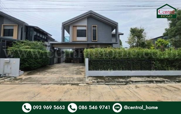 รูป บ้านเดี่ยว 71 ตรว. หมู่บ้านคณาสิริ ราชพฤกษ์-346 หลังมุม บ้านสวย ถูกที่สุดในโครงการ - รูปที่ 1/38