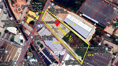 ที่ดิน ถนนปู่เจ้าสมิงพราย  : ขายที่ดินซอยปู่เจ้าสมิงพราย 9 เนื้อที่ 5 ไร่ ถมแล้ว ถนนกว้างรถเทรลเลอร์เข้าออกได้ เหมาะทำโรงงาน (00157006)