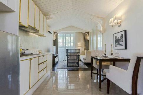Seaside unit for sale, featuring a great atmosphere and a private beach