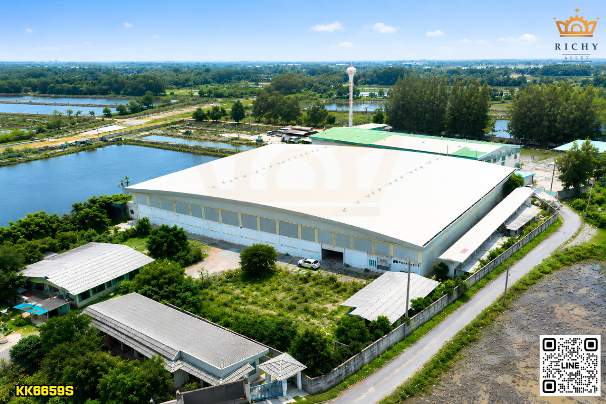 รูป “โรงงานสเป็กพิเศษและราคาดีงาม“ เกือบ 6 ไร่ 5,500 ตร.ม. วางเครื่องจักรและสินค้าได้สบายด้วยพื้น 5 ตัน/ตร.ม. สูงมากถึง 19 เมตร พร้อมเสารับเครน - รูปที่ 5/5