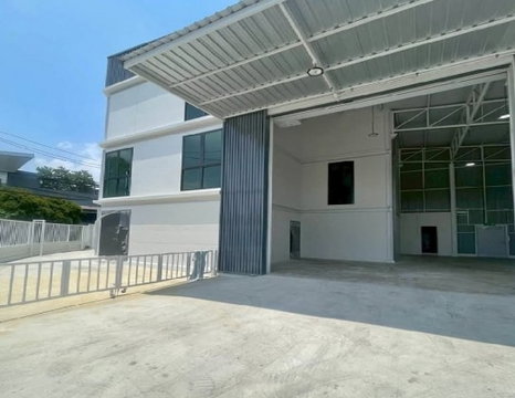 ให้เช่าอาคาร / Home Office + พื้นที่เก็บของ Storage / โกดัง / ติดถนน รัตนาธิเบศร์ ใกล้รถไฟฟ้าสายสีม่วง สถานีไทรม้า / จอดรถ 9 คัน / จดบริษัทได้