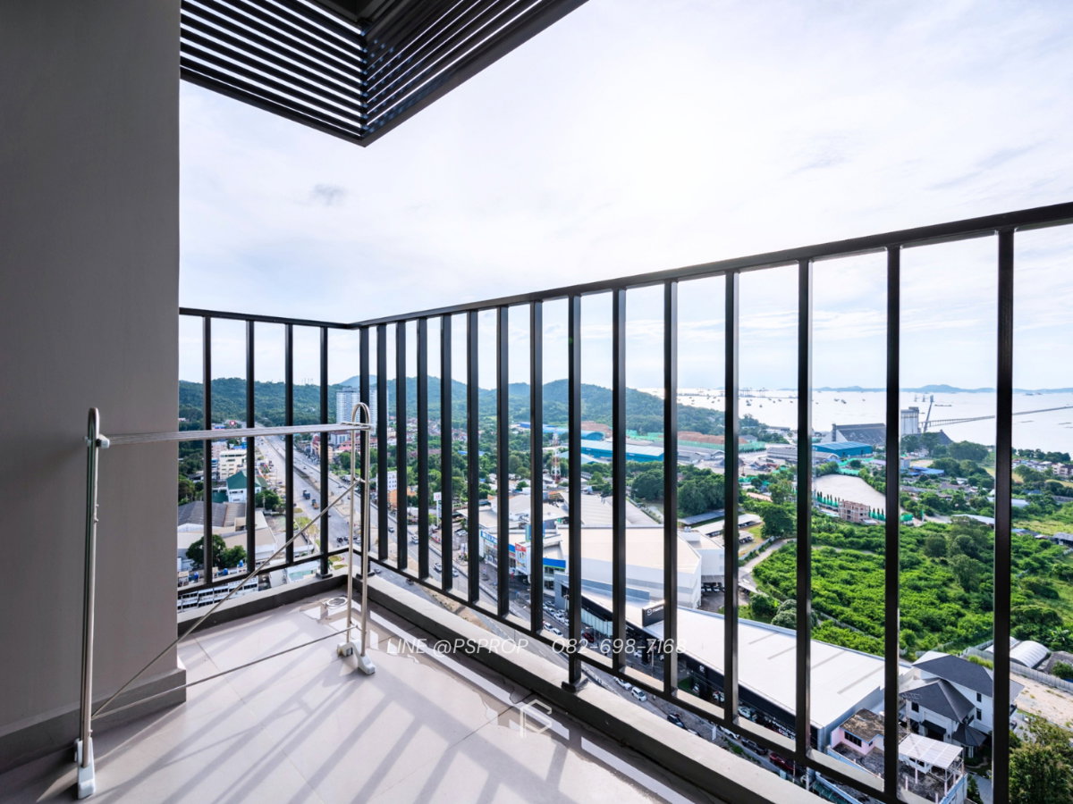รูป คอนโดเช่าศรีราชา ใกล้ถนนสุขุมวิท Knightbridge The Ocean Sriracha✅ พร้อมเข้าอยู่ #CR0563 - รูปที่ 15/16