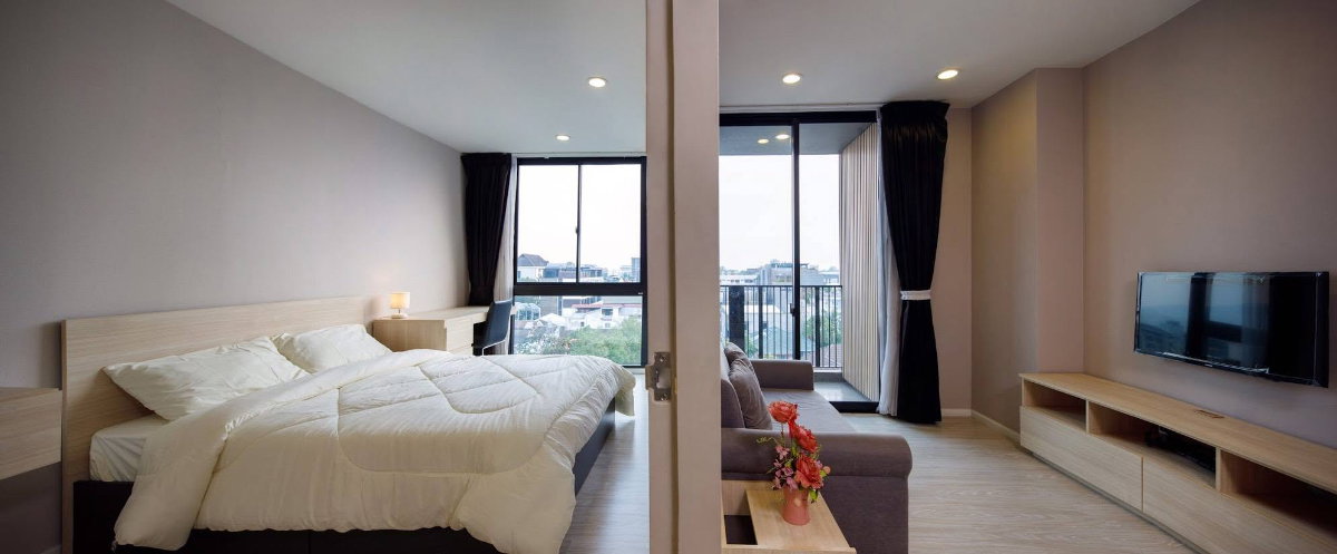 รูป พร้อมให้เช่าแล้ว ห้องสวยใจกลางนิมมาน Palmspring Areca เพียง 16,500 บาท/เดือน  - รูปที่ 3/7