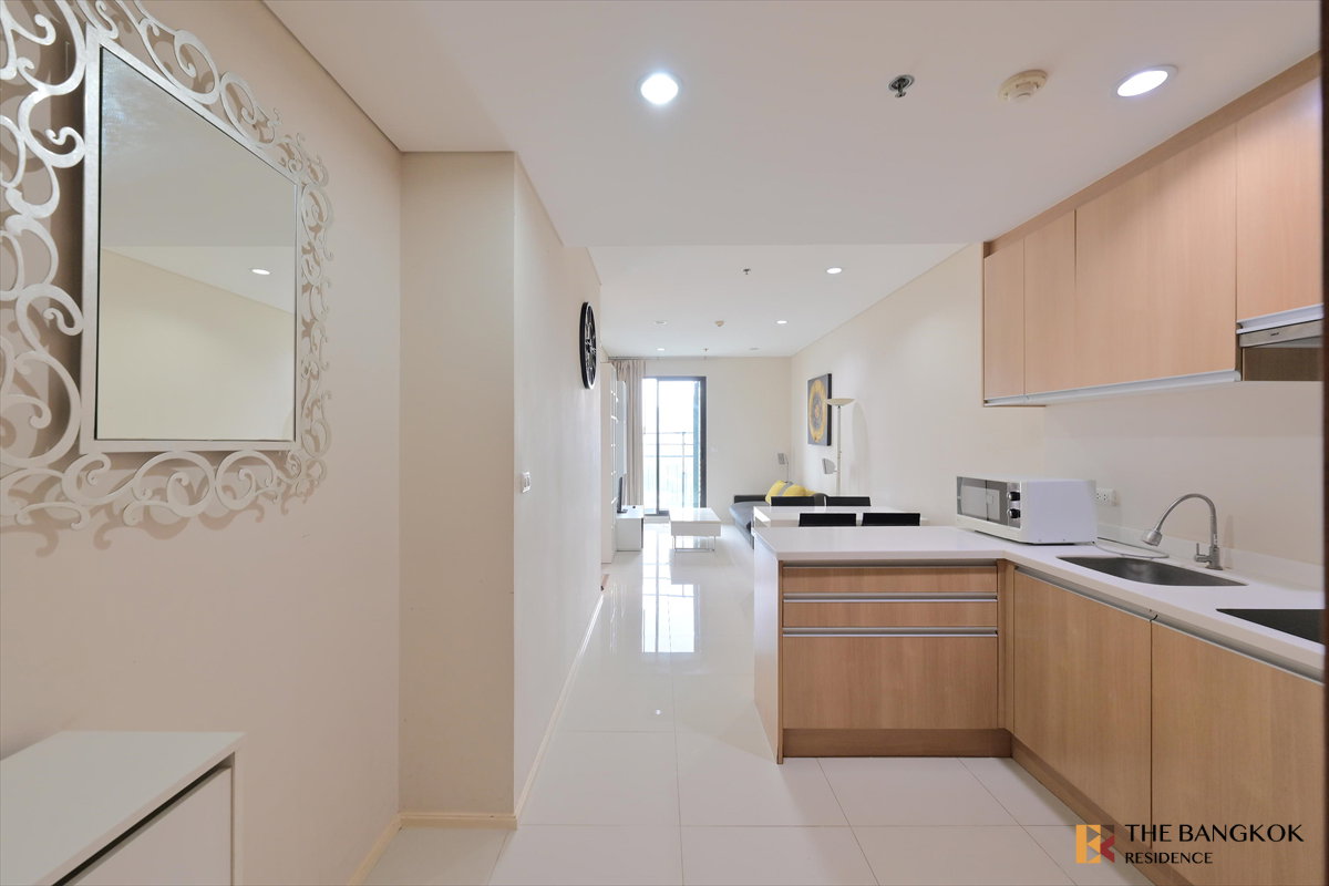 รูป 💖💖 เช่าคอนโด Villa Asoke 1นอน 48ตร.ม. 22k 🌇 ห้องสวย ใกล้ MRT เพชรบุรี  - รูปที่ 9/10
