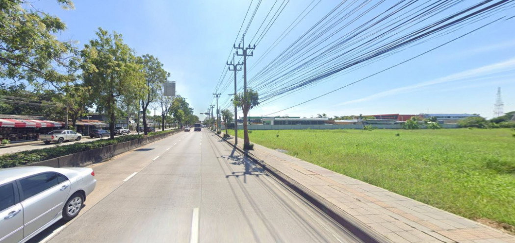 รูป ขาย ที่ดินติดถนนใหญ่นิมิตใหม่ 11 ไร่ หน้ากว้าง 73 เมตร แปลงสวย ทำเลทอง เหมาะพัฒนาโครงการ - รูปที่ 6/7