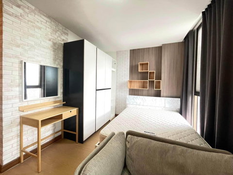 P-56315 Studio Condo 📍Ideo Mix Sukhumvit 103 Building A 15th Fl. For Rent Near BTS Udom Suk! City View | Line@easythaihome 085-592-2897