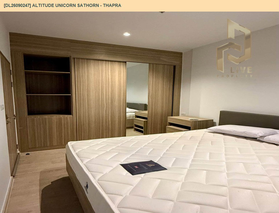 รูป DL26090247 ให้เช่าคอนโด อัลติจูด ยูนิคอร์น สาทร - ท่าพระ (Altitude Unicorn Sathorn - Thapra) ใกล้ BTS ตลาดพลู พร้อมเข้าอยู่ โทรด่วน 0614453194 LineID @952jdxxk - รูปที่ 4/8