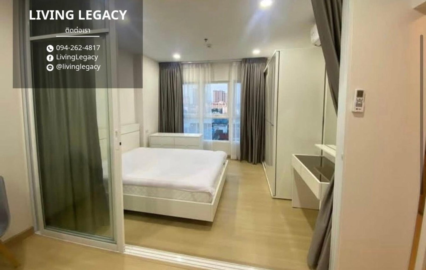 รูป เช่าด่วน คอนโด Supalai Veranda Ramkhamhaeng 35 ตร.ม. ชั้น 7 ตึก C 1 นอน 1 น้ำ 14,000 บาท/เดือน LINE @livinglegacy - รูปที่ 2/8