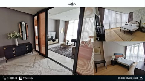 2Bed | 3Bath | BTS Thong Lo | 125sqm | THB 150,000/mo | Fl.16 — The Monument Thong Lo Thong Lo