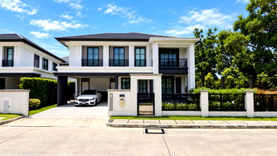 บ้านเดี่ยว ปทุมธานี : ขายบ้านหรู เศรษฐสิริ กรุงเทพ-ปทุมธานี (96 ตร.ว.) 4 นอน หลังมุม แต่งครบ