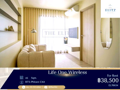 คอนโดให้เช่า : ✨ Minimal Aesthetic Unit | Iconic Wireless Road address | Close to BTS Ploenchit & Central Embassy ✨