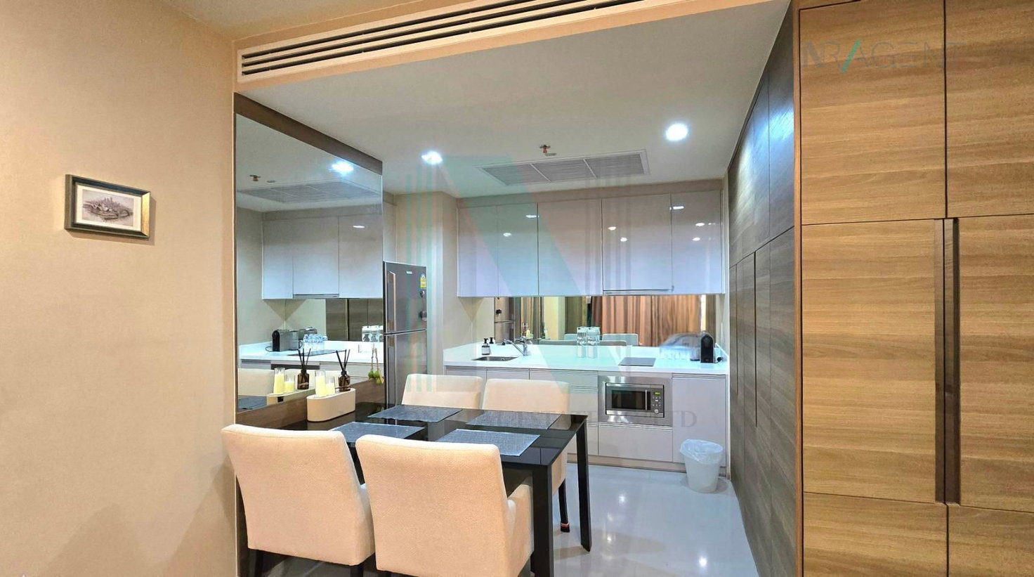รูป ให้เช่าคอนโด ดิ แอดเดรส สาทร อาคาร  ชั้น 6 1 ห้องนอน ขนาด 55 ตรม ใกล้ ตึกคิงเพาเวอร์ มหานคร - รูปที่ 3/8