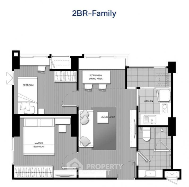 picture 2-BR Condo at U Delight @ Bangson Station‎ near MRT Bang Son (ID 3140049) - 11/11