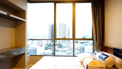 Condos for rent : THE ROOM SATHORN | City-center condo near the skytrain; unit avoids direct sunlight and enjoys cool breezes all day long #AS-7675