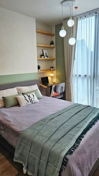 1Bed | 1Bath | MRT Phra Ram 9 | 30.79sqm | THB 24,000/mo | Fl.26 — Nue District R9 Rama 9