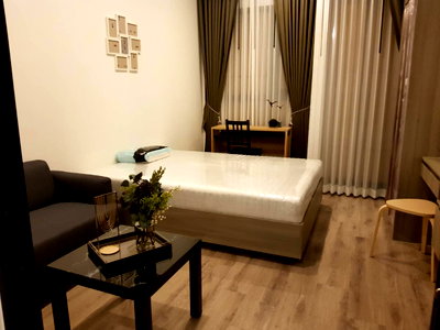 Condos for rent : P-56488 🔥 Condo for Rent Knightsbridge Prime Onnut, Near BTS On Nut, 28th Fl., Fully Furnished Line ID: @easythaihome 085-592-2897
