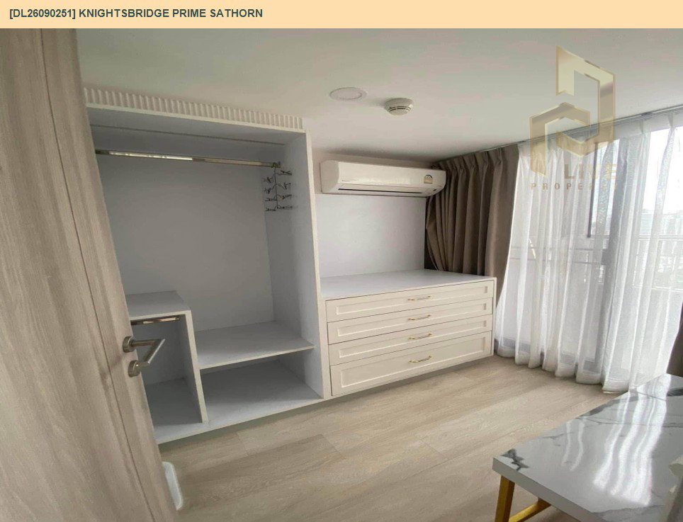 รูป DL26090251 ให้เช่าคอนโด ไนท์บริดจ์ ไพร์ม สาทร (Knightsbridge Prime Sathorn) ใกล้ BTS ช่องนนทรี พร้อมเข้าอยู่ โทรด่วน 0653619502 LineID @952jdxxk - รูปที่ 10/10