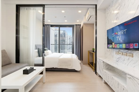รูป (FY183) ให้เช่า One9Five Asoke - Rama 9 ชั้น 30 1 ห้องนอน วิวเมือง ใกล้ MRT พระราม 9 - รูปที่ 3/5
