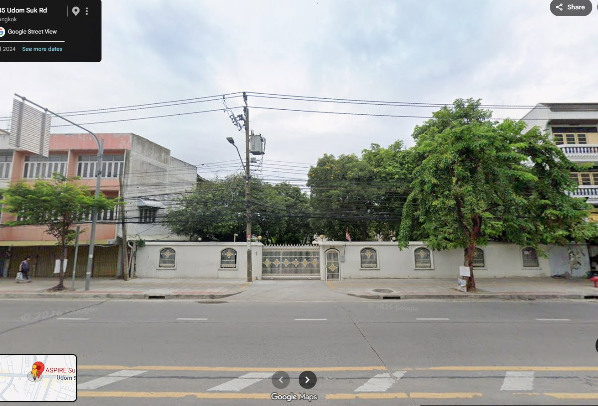 รูป ขายที่ดิน 615 ตรว. ติดถนนสุขุมวิท103 ซอยอุดมสุข20 ใกล้ BTSอุดมสุข และ MRTศรีอุดม - รูปที่ 1/1