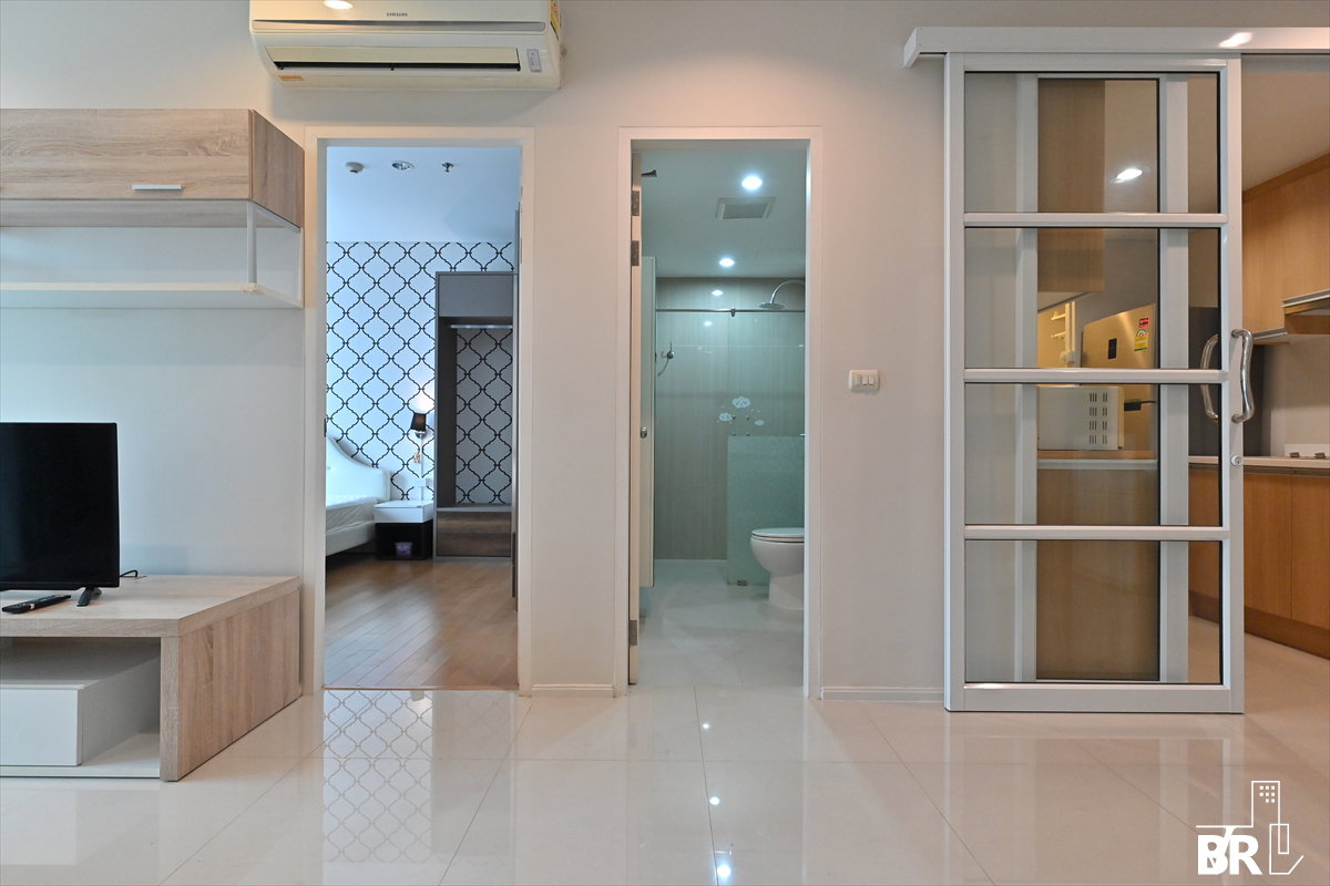 รูป 💖💖 เช่าคอนโด Villa Asoke 1นอน 52ตร.ม. 23k 💎 ห้องสวย ชั้นสูง วิวดี ใกล้ MRT เพชรบุรี  - รูปที่ 7/8
