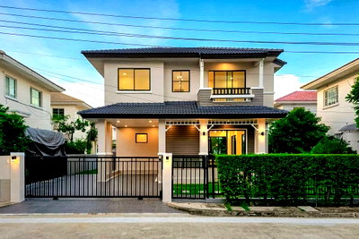 ขายบ้านเดี่ยว : ขายด่วน บ้านเดี่ยวรีโนเวทใหม่ ทั้งหลัง  หมู่บ้านมัณฑนา ปิ่นเกล้า-พระราม 5 บ้านเดี่ยวแบรนด์ Land and houses บรรยากาศเงียบสงบ ติดถนนพระราม 5 พร้อมอยู่  