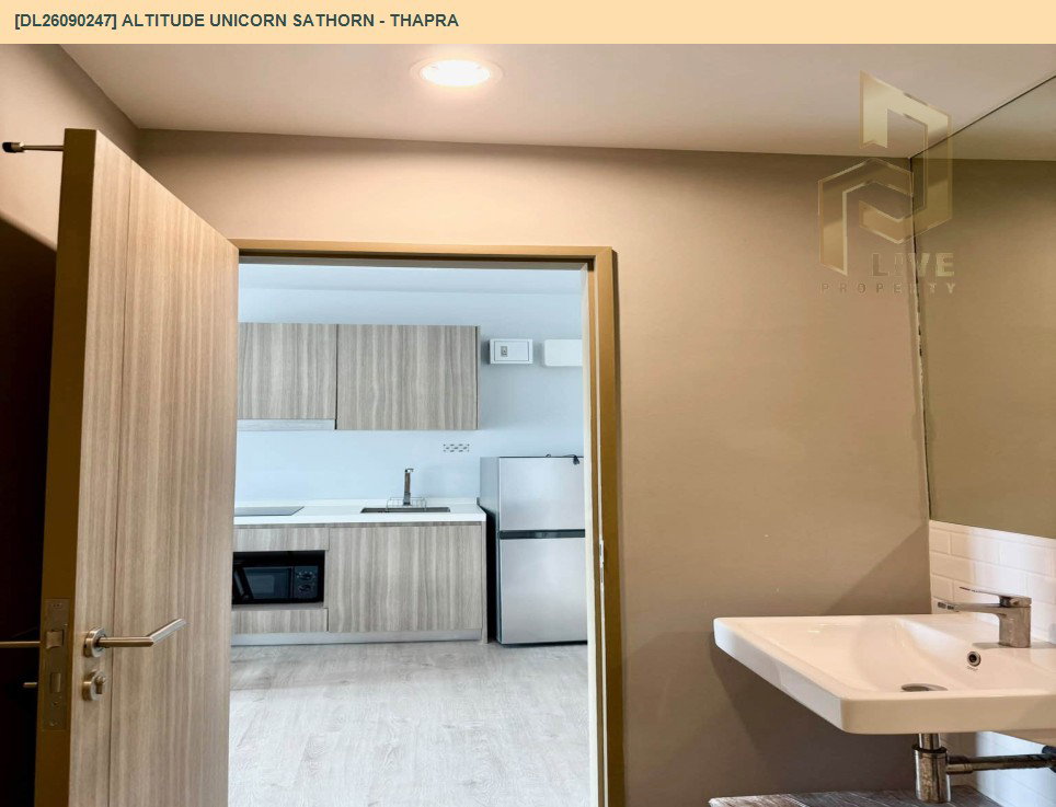 รูป DL26090247 ให้เช่าคอนโด อัลติจูด ยูนิคอร์น สาทร - ท่าพระ (Altitude Unicorn Sathorn - Thapra) ใกล้ BTS ตลาดพลู พร้อมเข้าอยู่ โทรด่วน 0614453194 LineID @952jdxxk - รูปที่ 8/8