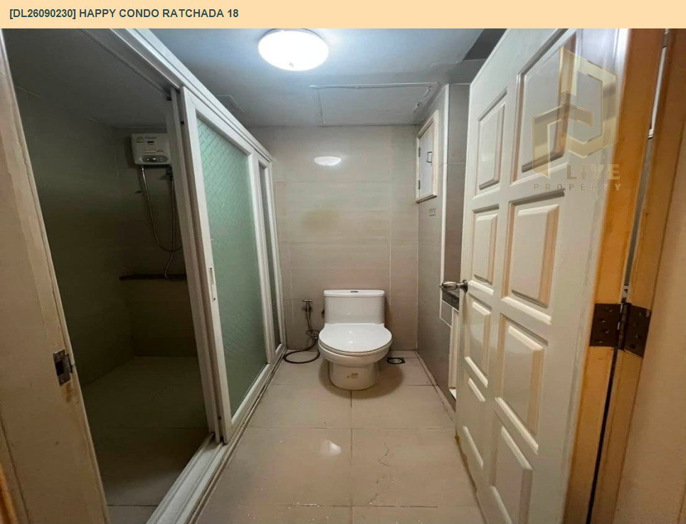 รูป DL26090230 ให้เช่าคอนโด แฮปปี้ คอนโด รัชดา 18 (Happy Condo Ratchada 18) ใกล้ MRT สุทธิสาร พร้อมเข้าอยู่ โทรด่วน 0614453194 LineID @952jdxxk - รูปที่ 6/6