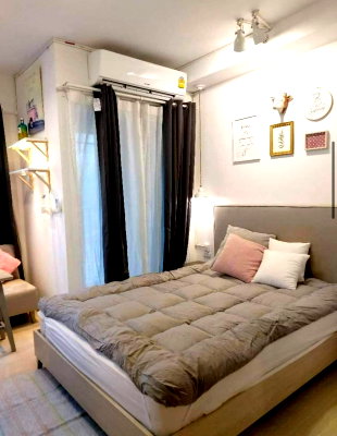 Condos for rent : 1Bed | 1Bath | MRT Huai Khwang | 25sqm | THB 11,000/mo | Fl.23 — Chapter One Eco Ratchada Bangkok