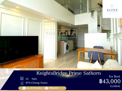 คอนโดให้เช่า :  ✨ Stylish Minimal Design | Duo Space High Ceiling Concept | Premier address in Sathorn CBD ✨