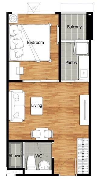 รูป c5996 ให้เช่า รีเจ้นท์โฮม สุขุมวิท 97/1  Regent Home สุขุมวิท BTS บางจาก   - รูปที่ 9/9