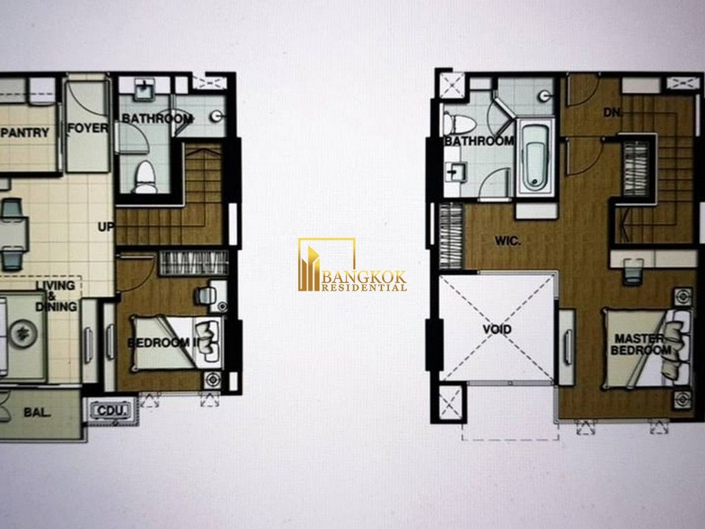 รูป The Crest Sukhumvit 34 | Stylish 1 Bedroom Duplex Condo in Thong Lo - BR13456CD - รูปที่ 14/23