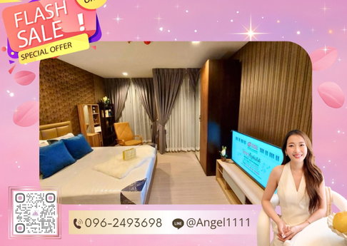 ✨🦄 Ready to move 🦄✨ Life Asoke Rama 9✨ ใกล้รถไฟฟ้า MRT สถานีพระราม 9 ห้องสวย เฟอร์ครบจบในที่เดียว โทร 096-2493698 (LAR0165)