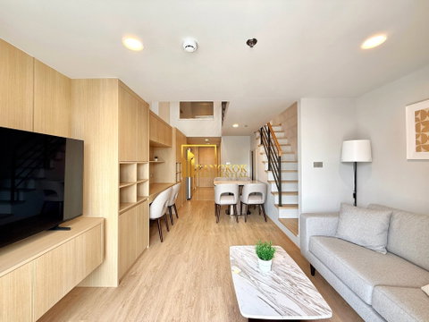 Culture Chula | Stylish 2 Bed Duplex Condo Near MRT Station - BR62042CD