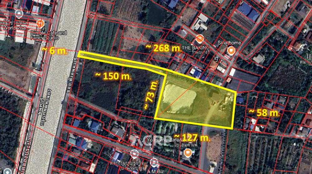 Land for Sale Along Khlong Prapa Canal a Location Suitable for Investment and Business (00159668)