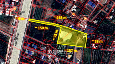 ที่ดิน ม.รังสิต : ขายที่ดินเลียบคลองประปา ทำเลเหมาะสำหรับลงทุนทำธุรกิจ (00159668)