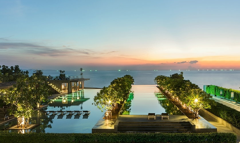 รูป ขายคอนโดหรูติดหาดจอมเทียน Reflection Jomtien 2 ห้องนอน ชั้น 26 วิวทะเลพาโนรามา 102.93 ตร.ม. - รูปที่ 27/31