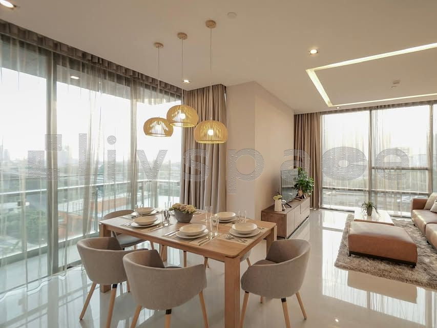 รูป ▚ L0HC04ツ ให้เช่า: The Bangkok Sathorn 2 Bed 2 Bath 104.2ตร.ม. ห้องมุม วิว 3 ทิศ ปรับลดราคาพิเศษ ลิฟต์ส่วนตัว✨ - รูปที่ 6/10