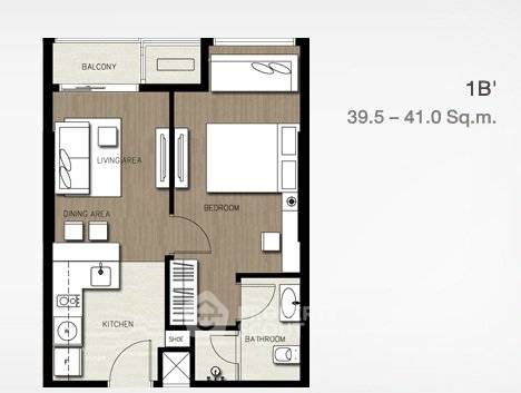 รูป คอนโด 1-ห้องนอน ที่ ออนิกซ์ พหลโยธิน ใกล้ BTS สะพานควาย (ID 3280310) - รูปที่ 4/7