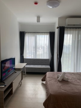 For Rent Chapter One Eco Ratchada - Huai Khwang Fully Furnished (Near MRT Huai Khwang)