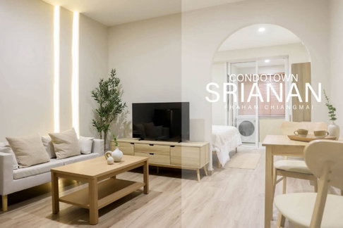 Sri Anan Condo, near Central Festival Chiang Mai, Fully Furnished. (Tel/Line 088-5986998)
