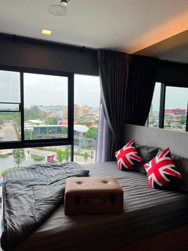 1Bed | 1Bath | SRT Red Line Rangsit | 25sqm | THB 13,500/mo | Fl.7 — Kave Town Island Bangkok