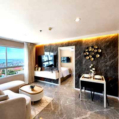 Condos for sale : 1 Bed Condo for Sale Lumpini Ville Naklua Wongamat Sea view